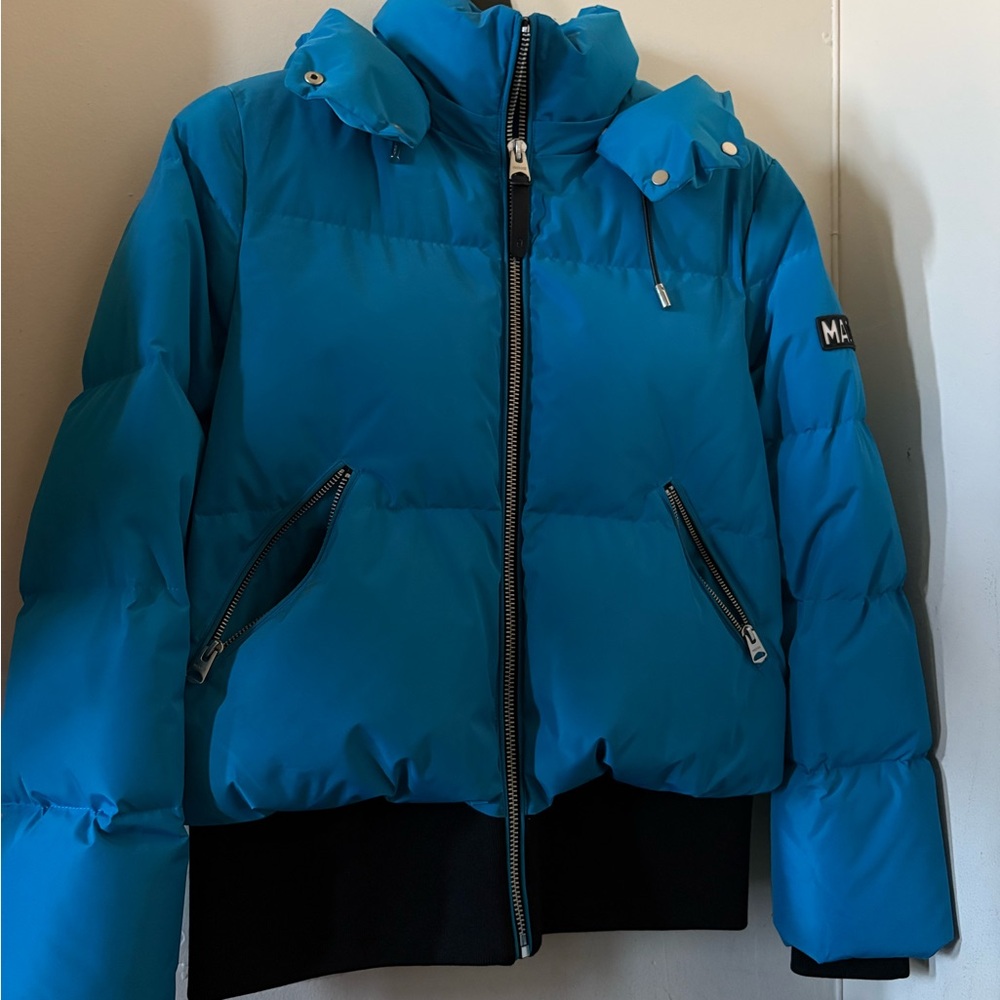 Mackage Vibrant Blue Puffer Coat